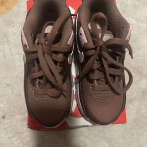 Nike Kids Brown and Pink Sneakers
